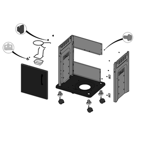 Cart Diagram and Parts List for R425PK-1  Napoleon Built-In Cooking