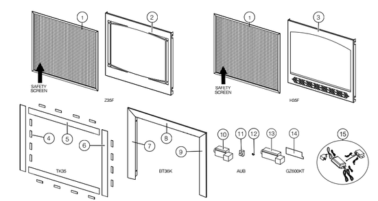 Part Location Diagram of W715-1068-SER Napoleon Top Bevelled Trim (Bt36k)
