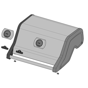 Lid Diagram and Parts List for RXT425SIBNSS-1  Napoleon Built-In Cooking