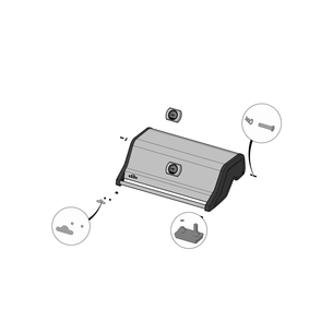 Lid Diagram and Parts List for RSE625RSIBNSS-1  Napoleon Built-In Cooking