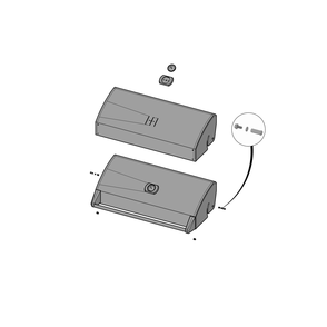 Lid Diagram and Parts List for BIG44RBPSS  Napoleon Built-In Cooking