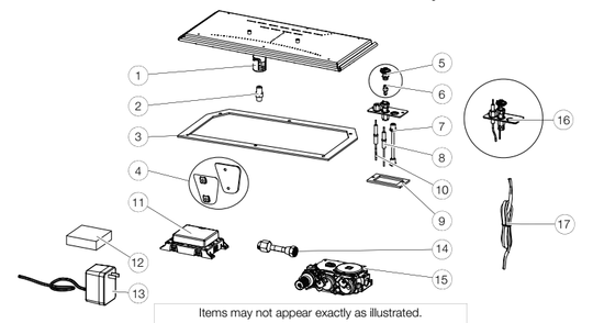 Section_3 Diagram and Parts List for B36PTRE-1  Napoleon Fireplace & Insert