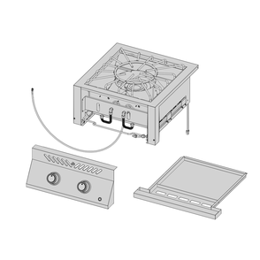 Base Diagram and Parts List for BIB18PBNSS  Napoleon Grill