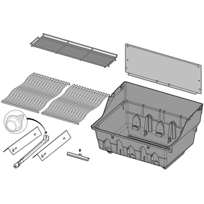 Base Assembly Diagram and Parts List for RXT425SIBPSS-1  Napoleon Built-In Cooking