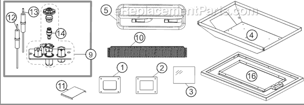 Page A Diagram and Parts List for B81NS  Napoleon Heating Stove