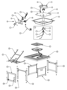 Section_1 Diagram and Parts List for HAMP2-GY  Napoleon Outdoor Heater