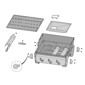 Base Assembly Diagram and Parts List for F365DNGT  Napoleon Built-In Cooking