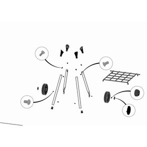 Cart Diagram and Parts List for PRO18K-LEG-3  Napoleon Grill