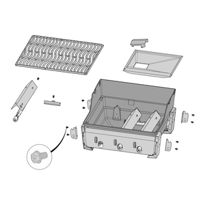 Base Assembly Diagram and Parts List for F365DPGT  Napoleon Built-In Cooking