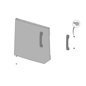 Door Diagram and Parts List for F425DPGT  Napoleon Built-In Cooking