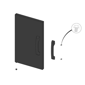 Door Diagram and Parts List for RXT525SIBNK-1  Napoleon Built-In Cooking
