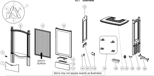 Section_1 Diagram and Parts List for GDS26N-1  Napoleon Heating Stove