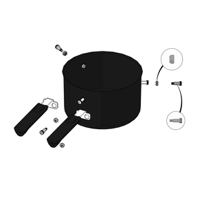 Ash Pan Assembly Diagram and Parts List for PRO22K-CART-3  Napoleon Grill