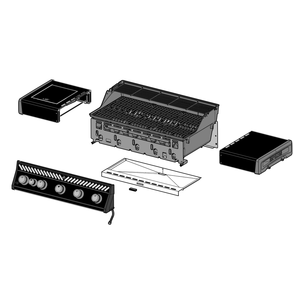 Base Diagram and Parts List for RXT625SIBNK-1  Napoleon Built-In Cooking