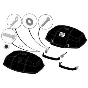 Lid Diagram and Parts List for PRO285N-BK  Napoleon Built-In Cooking