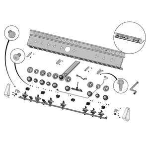 Control Panel Diagram and Parts List for BIPRO825RBIPSS-3  Napoleon Built-In Cooking