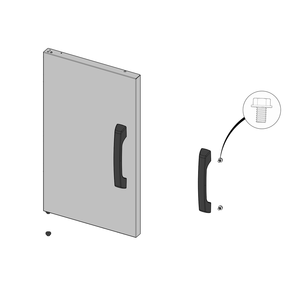 Door Diagram and Parts List for RXT525SIBNSS-1  Napoleon Built-In Cooking