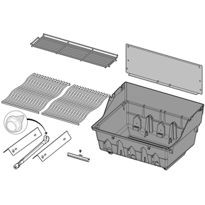 Base Assembly Diagram and Parts List for RXT425SIBNK-1  Napoleon Built-In Cooking