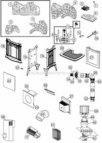Part Location Diagram of GZ552 Napoleon Replacement Fan