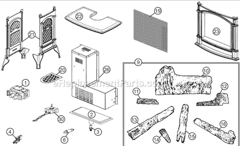 Part Location Diagram of N455-0003 Napoleon #52 Main Burner Orifice - Prop