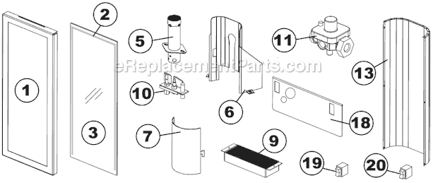 Part Location Diagram of W455-0086 Napoleon Propane Gas Orifice