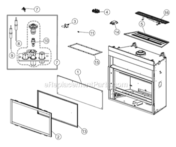 Part Location Diagram of W010-2109 Napoleon Assembly, Door Latch