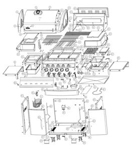 Page A Diagram and Parts List for M485RB  Napoleon Grill