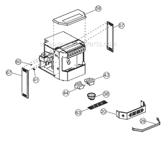 Page B Diagram and Parts List for NPI45  Napoleon Heating Stove