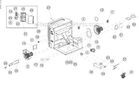 Page A Diagram and Parts List for NPS40  Napoleon Heating Stove