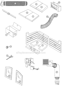 Page A Diagram and Parts List for NZ-26WI  Napoleon Heating Stove