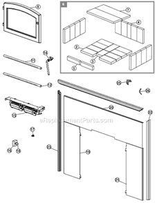 Part Location Diagram of W020-0021 Napoleon Hardware,Trim (Corner Clips)
