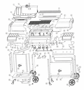 Part Location Diagram of N570-0076 Napoleon Screw-8 X 1/2"