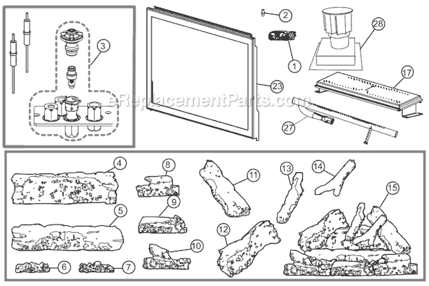 Page A Diagram and Parts List for XIR4P  Napoleon Heating Stove