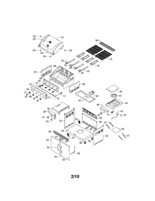 Gas Grill Diagram and Parts List for 720-0670B  Nexgrill Grill