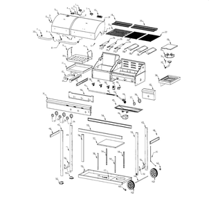 Main Assembly Diagram and Parts List for 720-718C  Nexgrill Grill