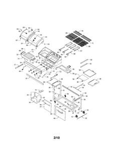 Gas Grill Diagram and Parts List for 720-0718  Nexgrill Grill