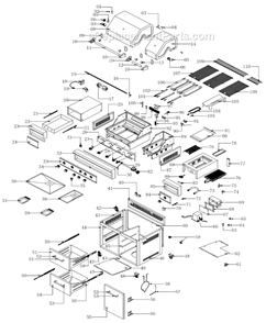 Page A Diagram and Parts List for 720-0584  Nexgrill Grill