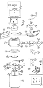 Page A Diagram and Parts List for 350  Nutone Central Vacuum