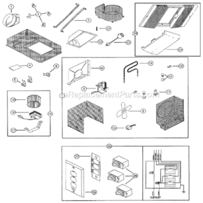 Page A Diagram and Parts List for 665  Nutone Heater