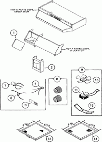Diagram Diagram and Parts List for M4T  Nutone Range Hood