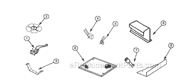 Part Location Diagram of SK4424000 Nutone Cover Lamp