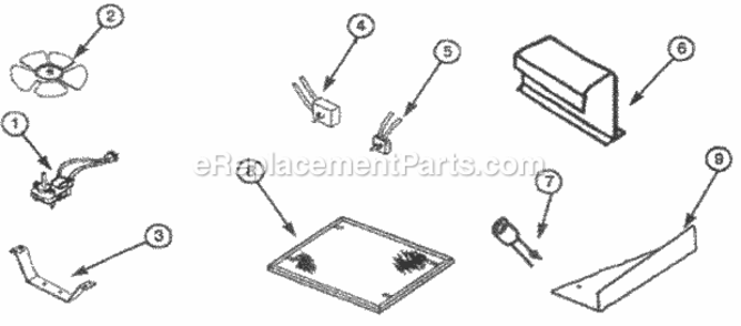 Page A Diagram and Parts List for RL6230WH  Nutone Range Hood