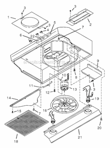Part Location Diagram of SR602017 Broan Srv Screw Package #8-18 X 1/4