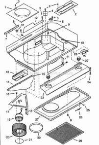 Page A Diagram and Parts List for WS230WW  Nutone Range Hood