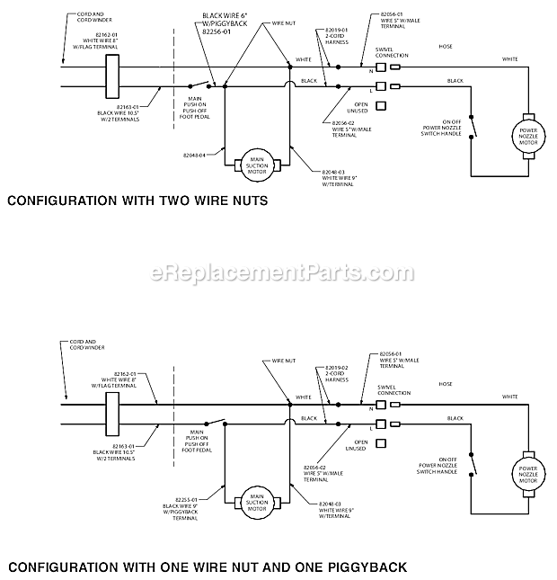 Page B Diagram and Parts List for DTX1200  Oreck Upright Vacuum