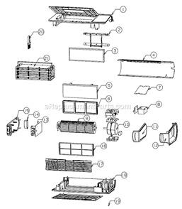 Page A Diagram and Parts List for AIR12GU  Oreck Air Purifier
