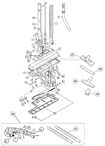 Part Location Diagram of 5600 Oreck Receptacle Clip
