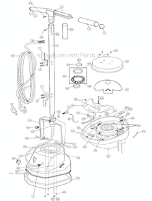 Part Location Diagram of 03-00455-02 Oreck Cord Retainer, Round