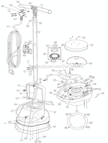 Part Location Diagram of 09-75185-06 Oreck Cord Wrap Assembly