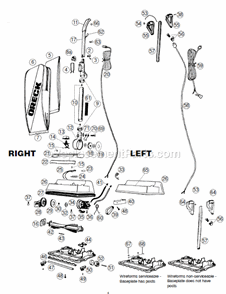 Part Location Diagram of 0169546 Oreck Old Intake Tube (Lower Tube)